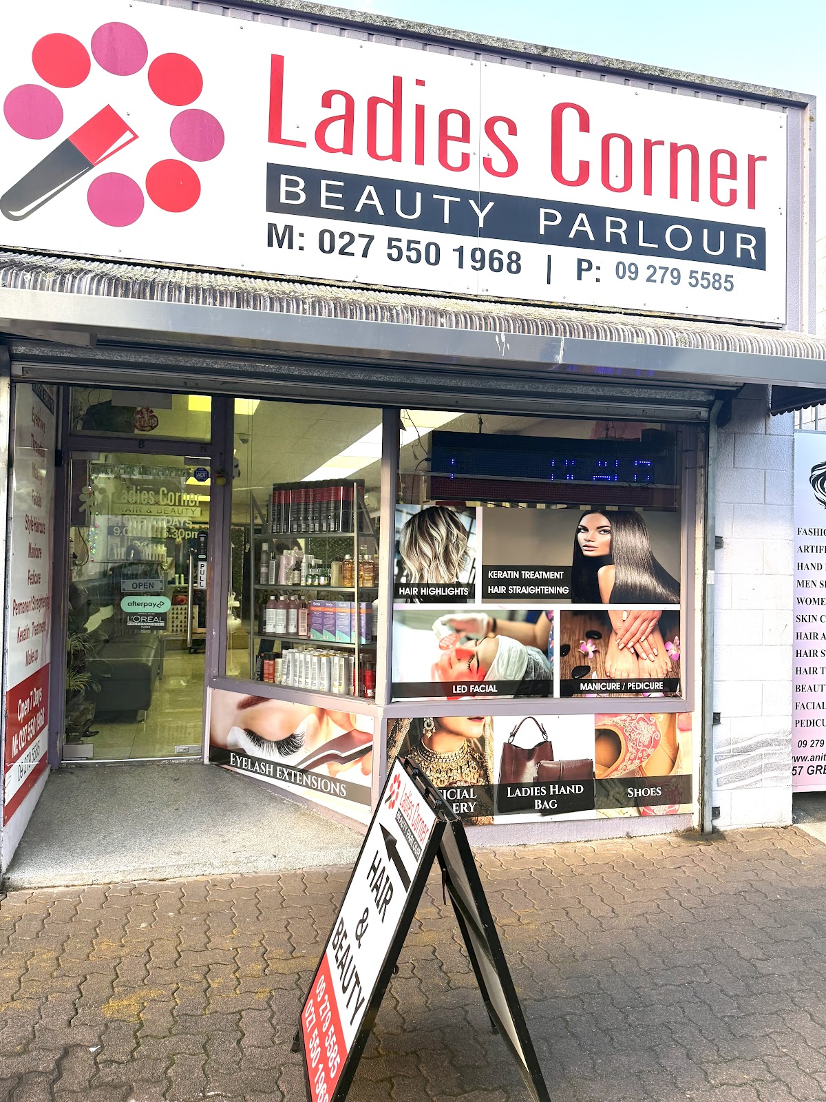 Hair and beauty work at Ladies Corner, Papatoetoe