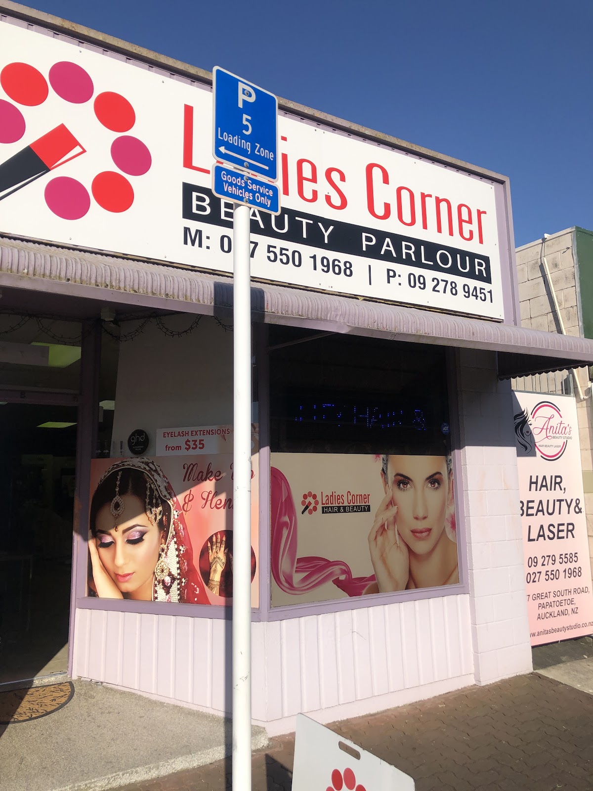 Hair and beauty work at Ladies Corner, Papatoetoe
